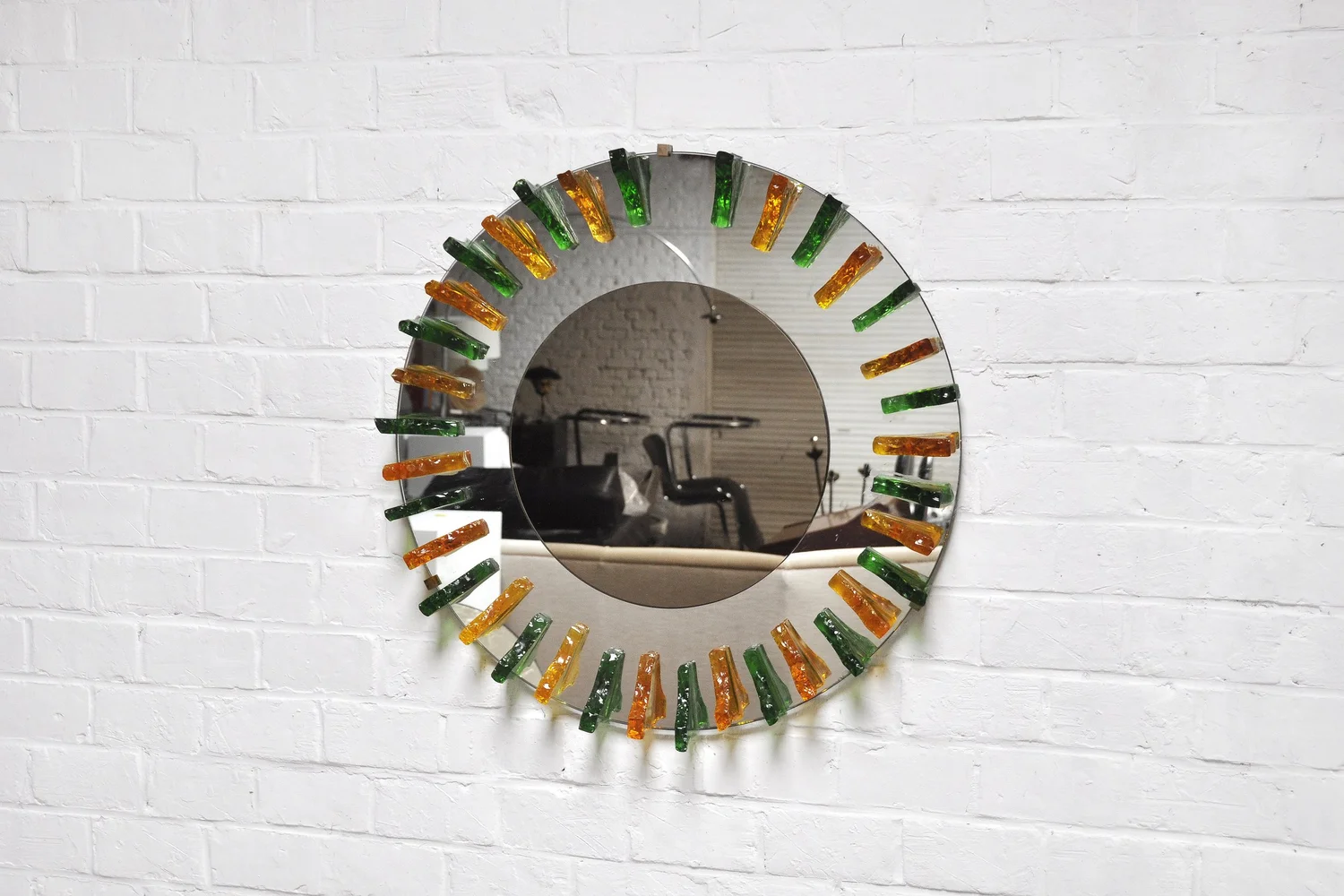 Crystal Glass Wall Mirror