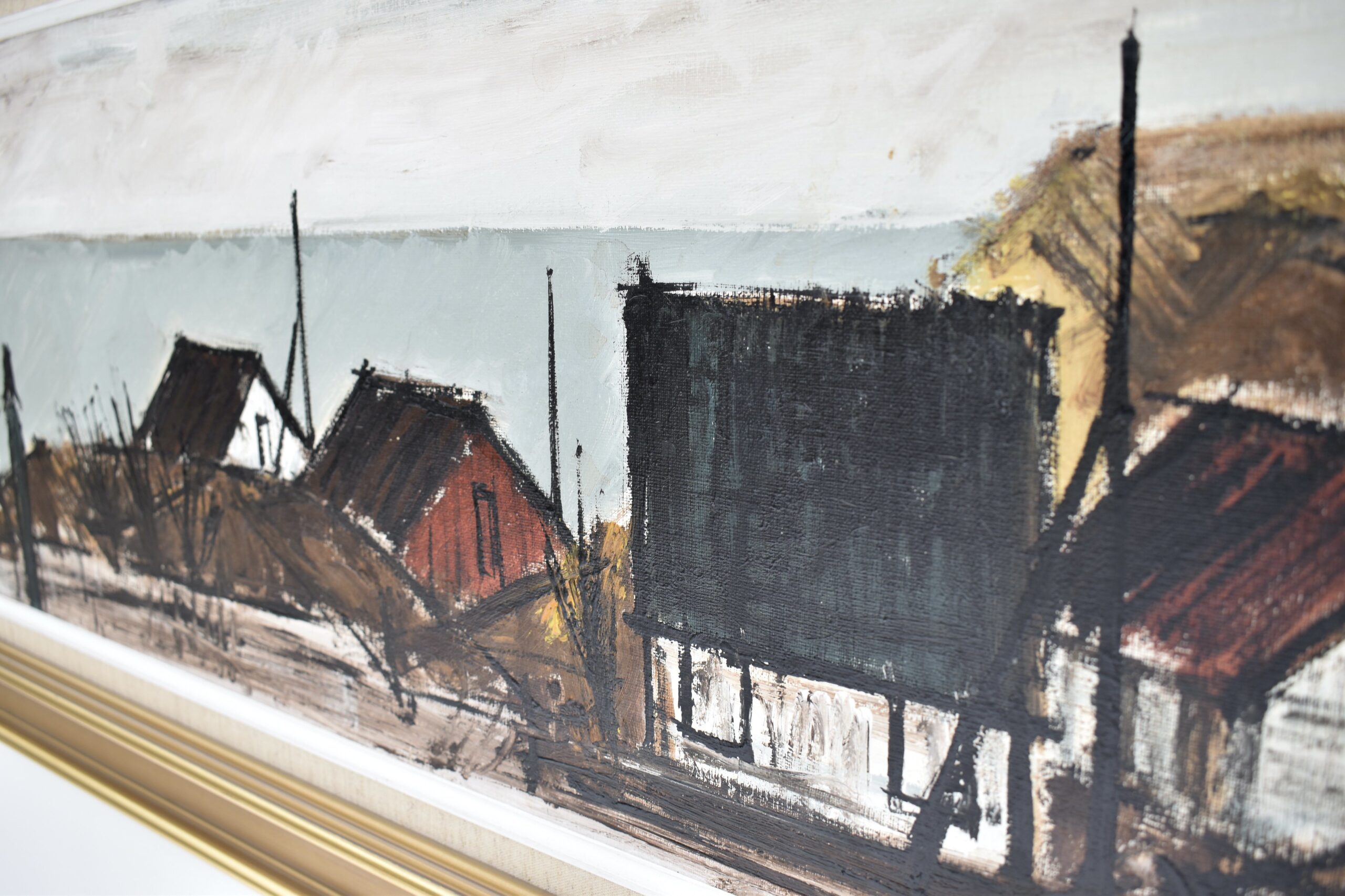 Danish Coastal Landscape Oil Painting