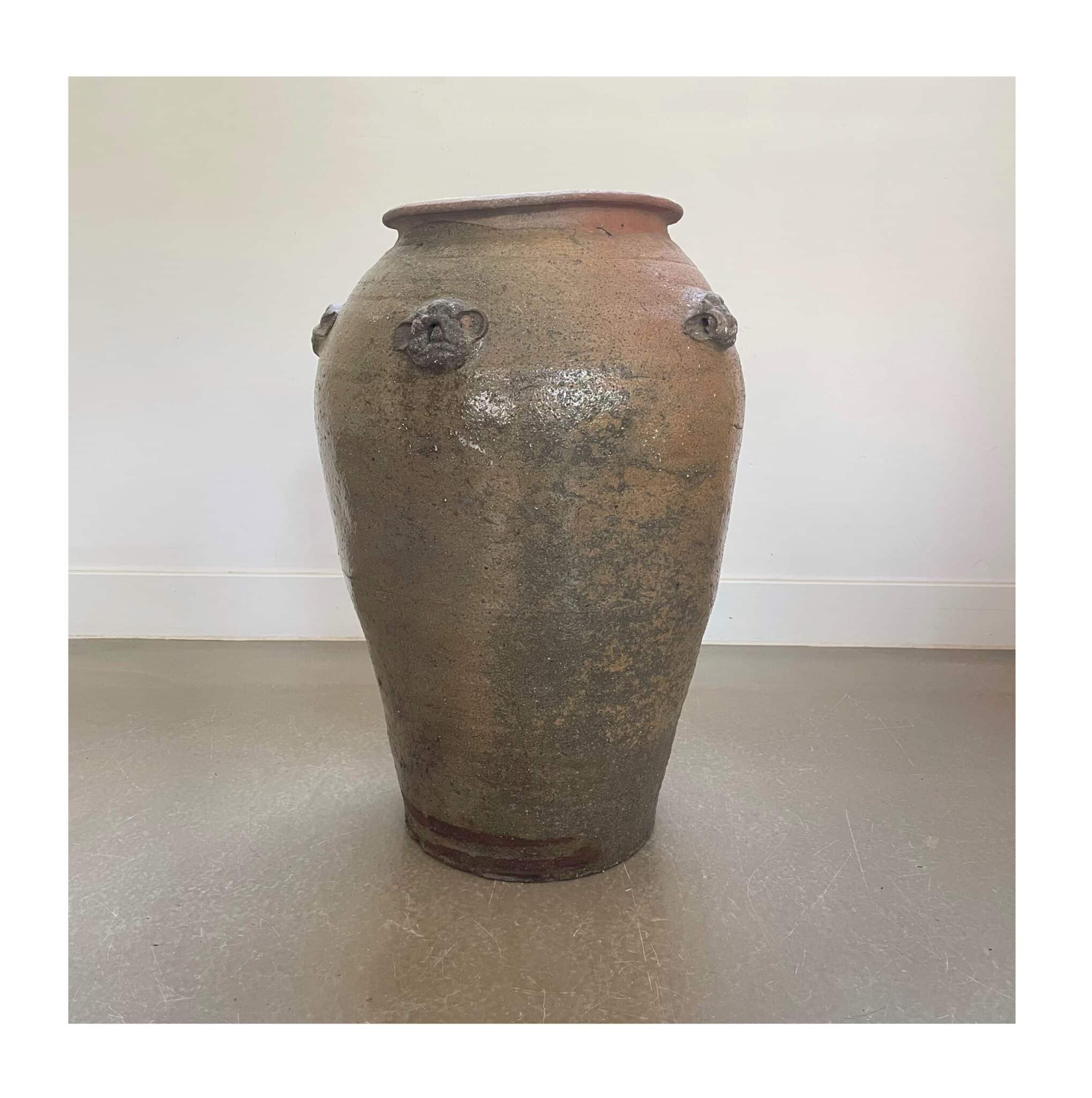 Large Antique Chinese Stoneware Vase