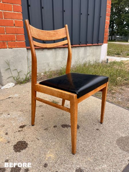 Restored set of four chairs