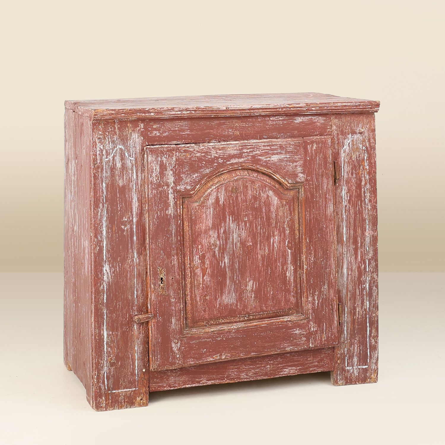 Rustic Parisian Pine Cabinet