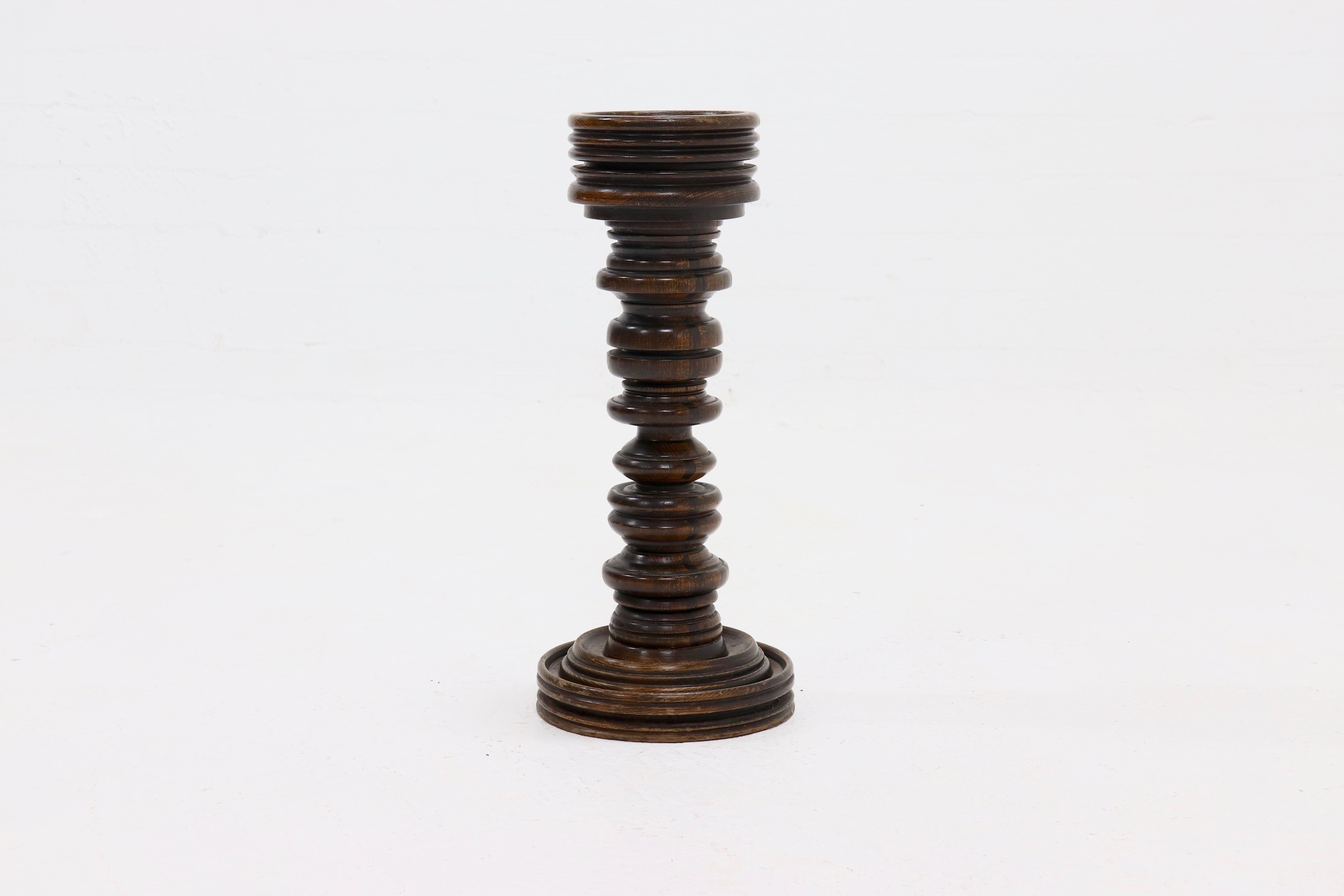 Solid Oak Screw Pedestal