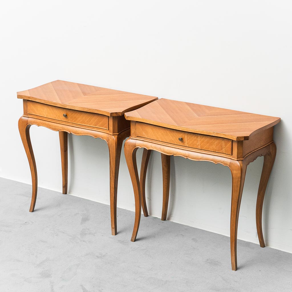 Pair of Vintage Wooden Nightstands
