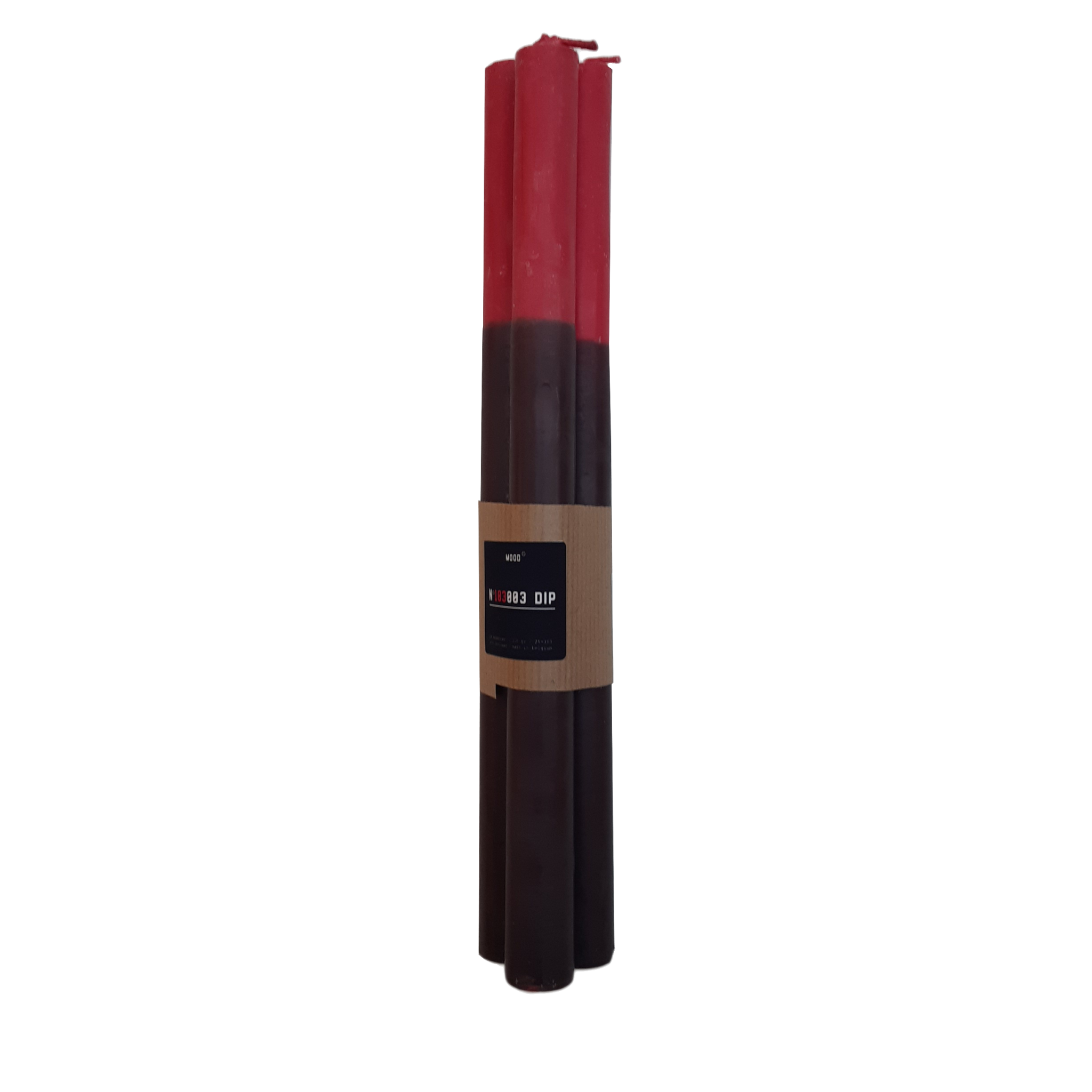 Mood Ecological Dinner Candles - Red/Black Set