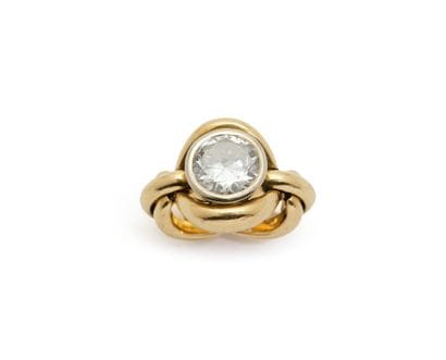 RENE BOIVIN Ring with Brilliant-Cut Diamond