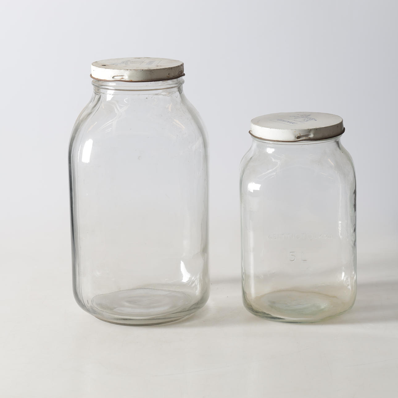 Glass Jars, 2 pcs.