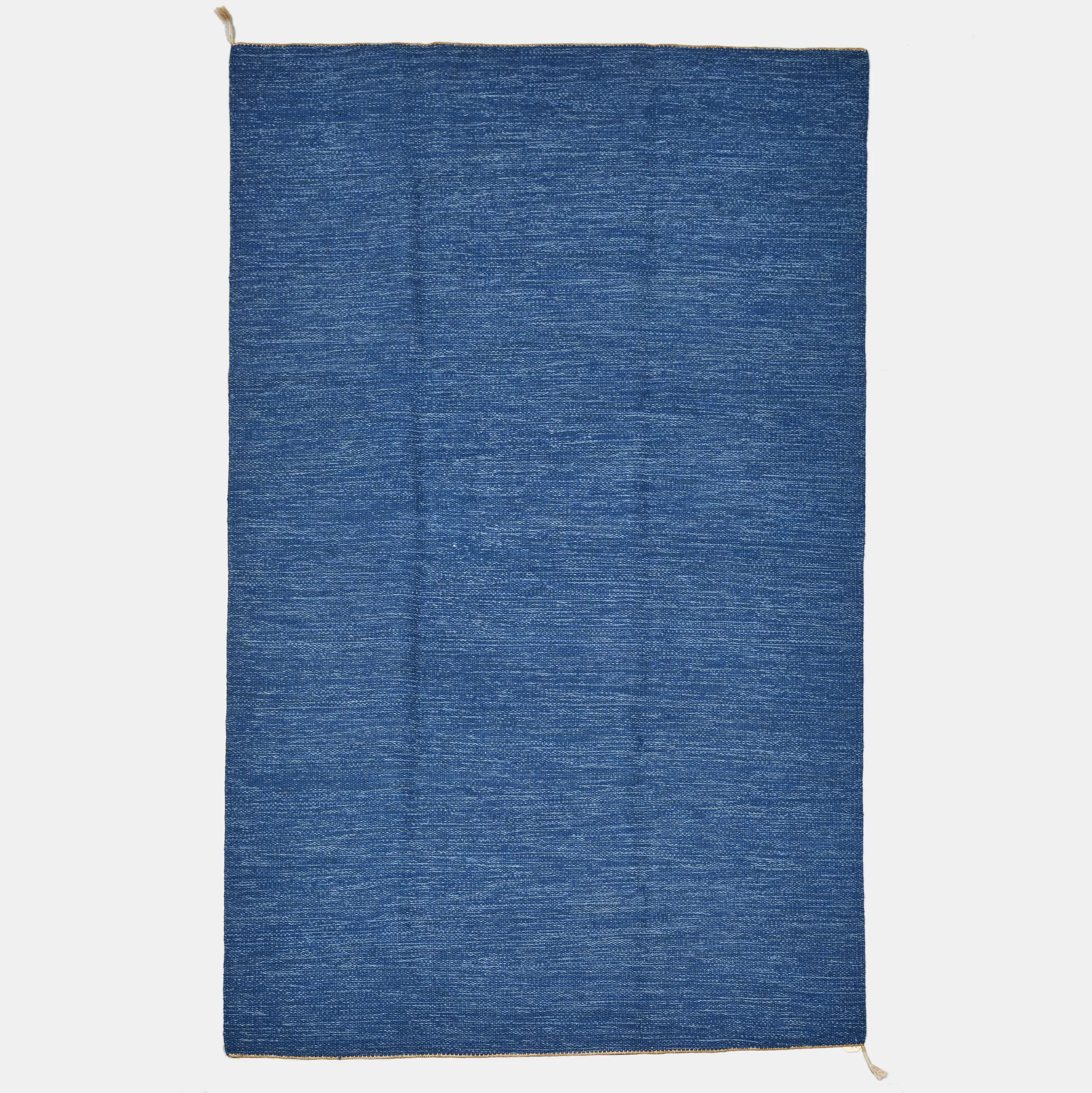 Vintage Scandinavian Blue Rug