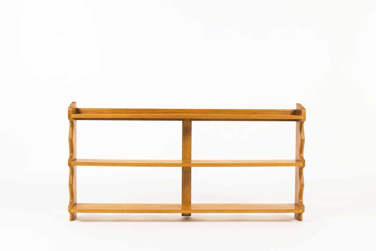 Guillerme and Chambron Oak Shelving Unit