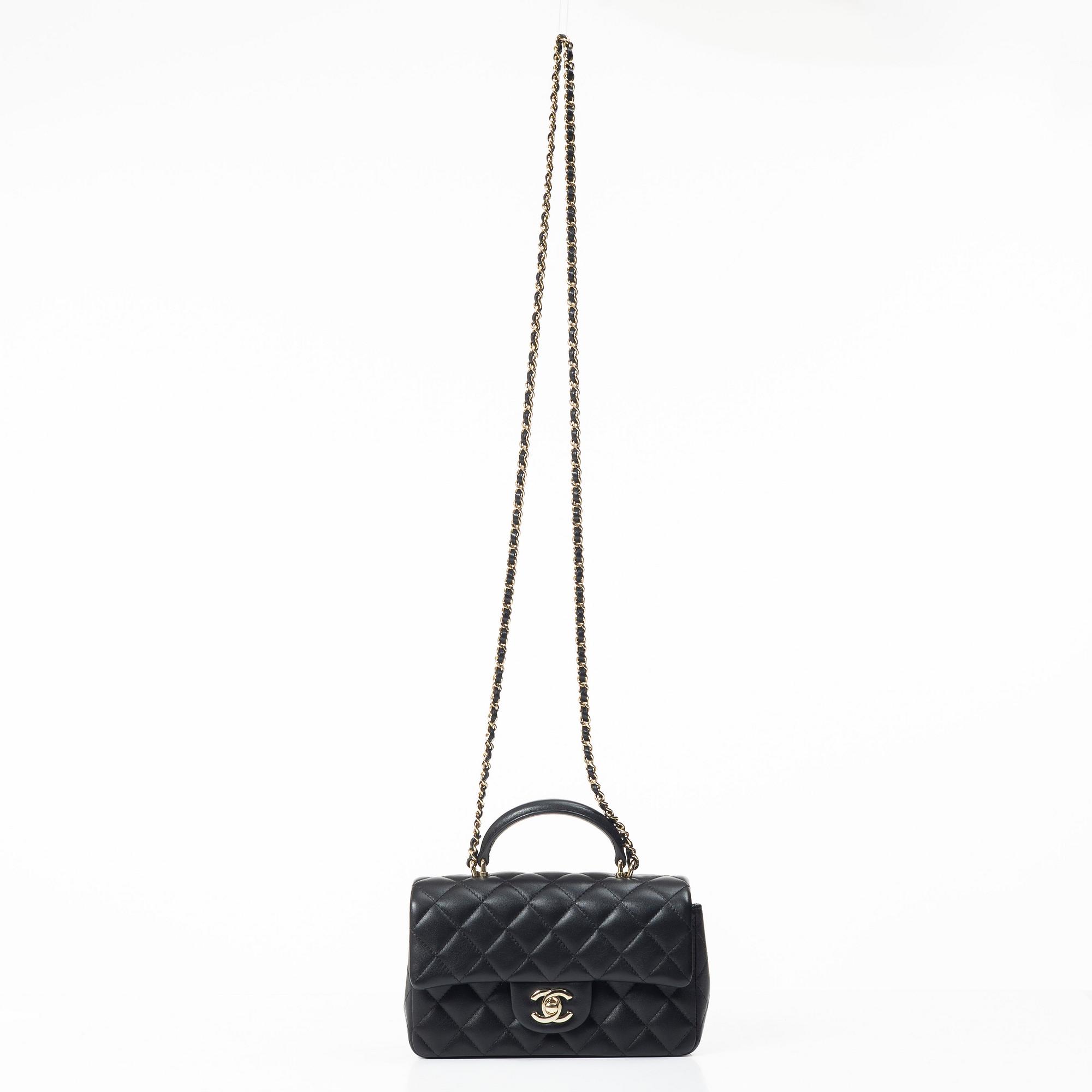 Classic Mini Top Handle Flap Bag