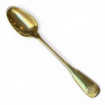 Vermeil Ragout Spoon with Fillets and Shells