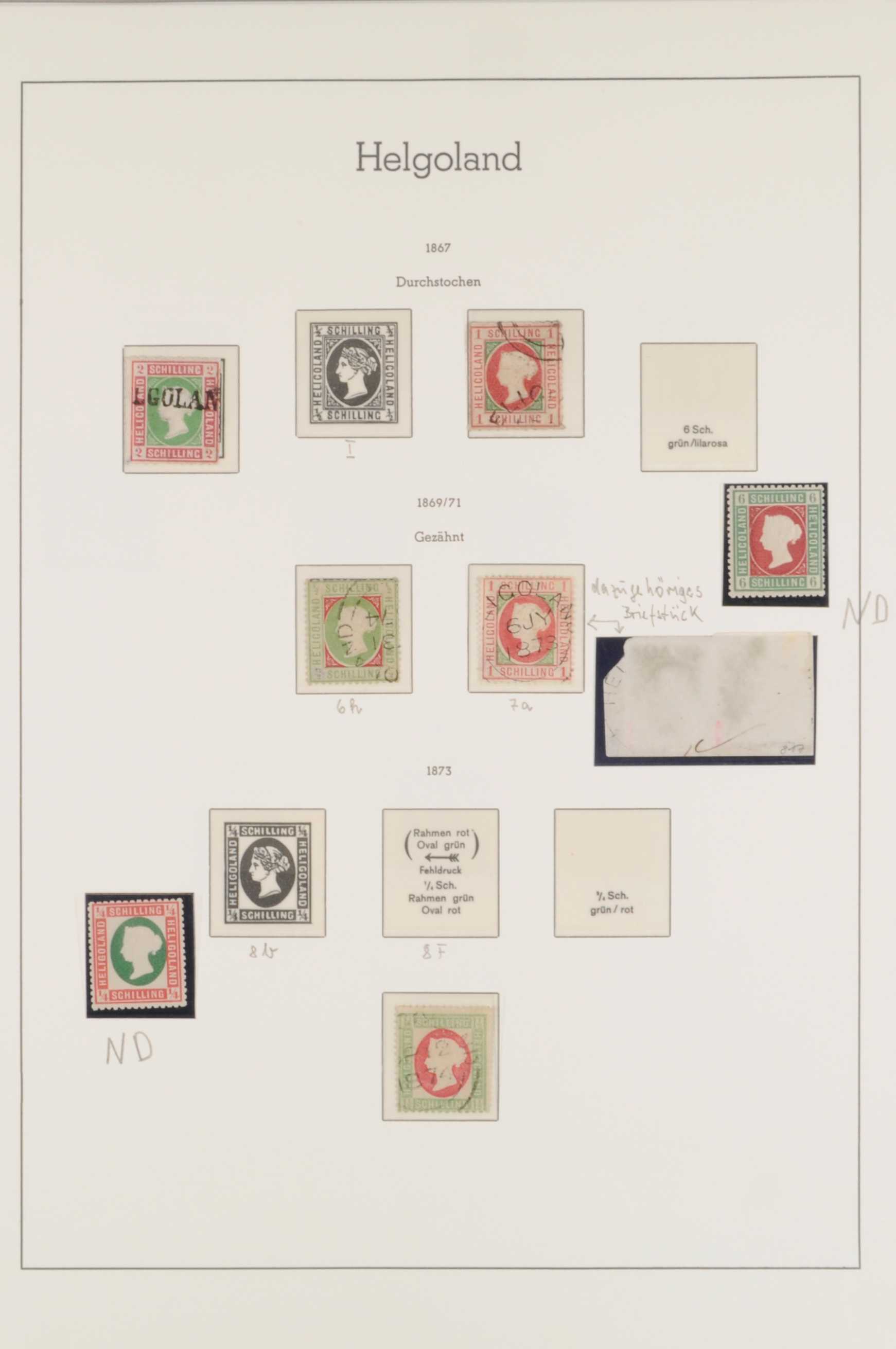 Helgoland Stamps Collection