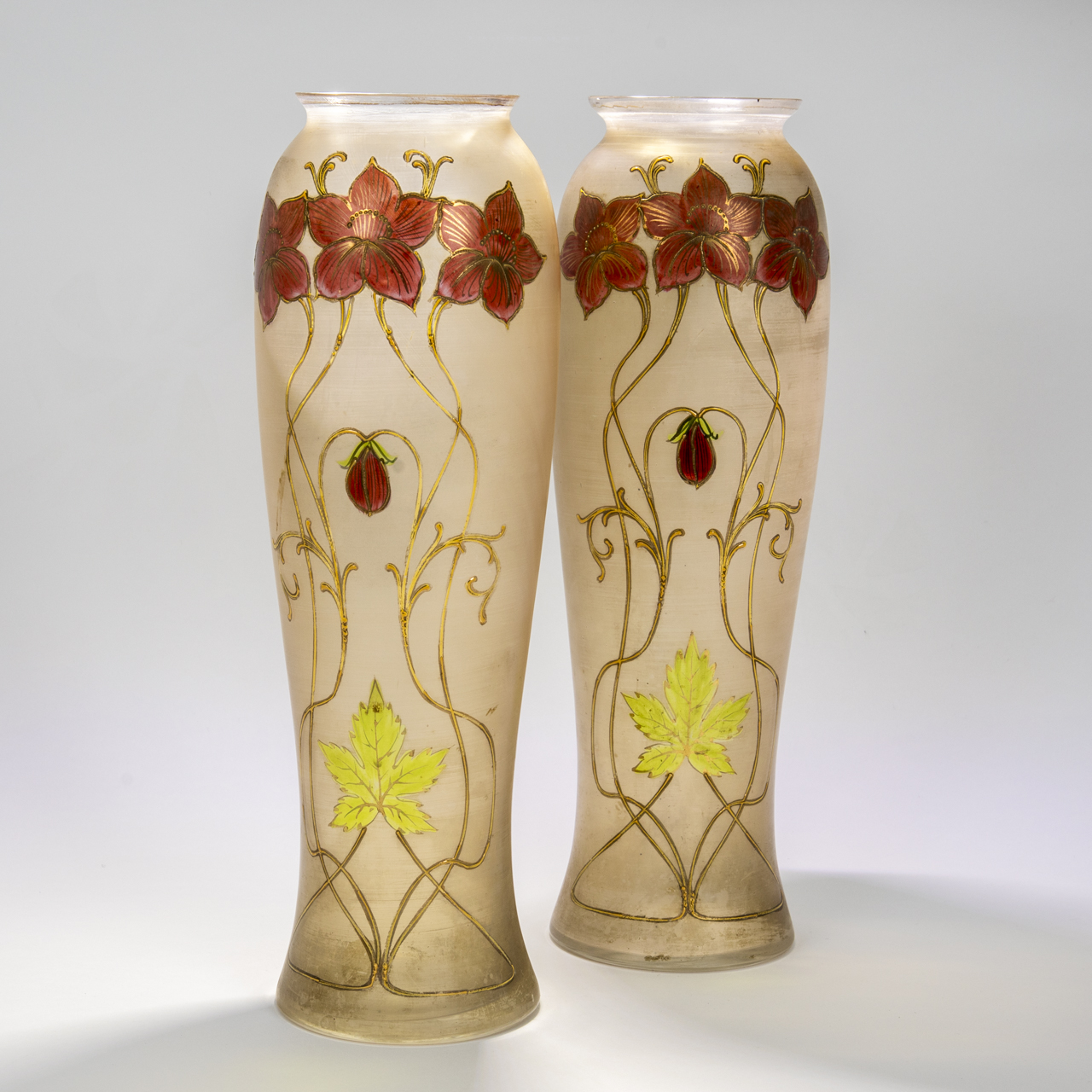 Pair of Art Nouveau Vases