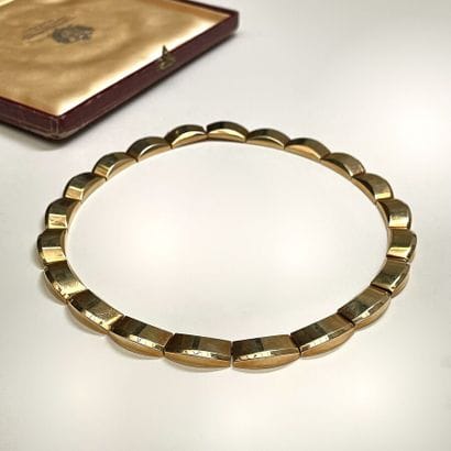 18K Yellow Gold Articulated Link Necklace