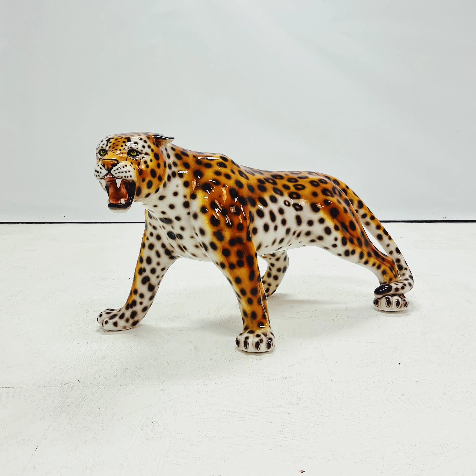 Leopard Ceramic Sculpture