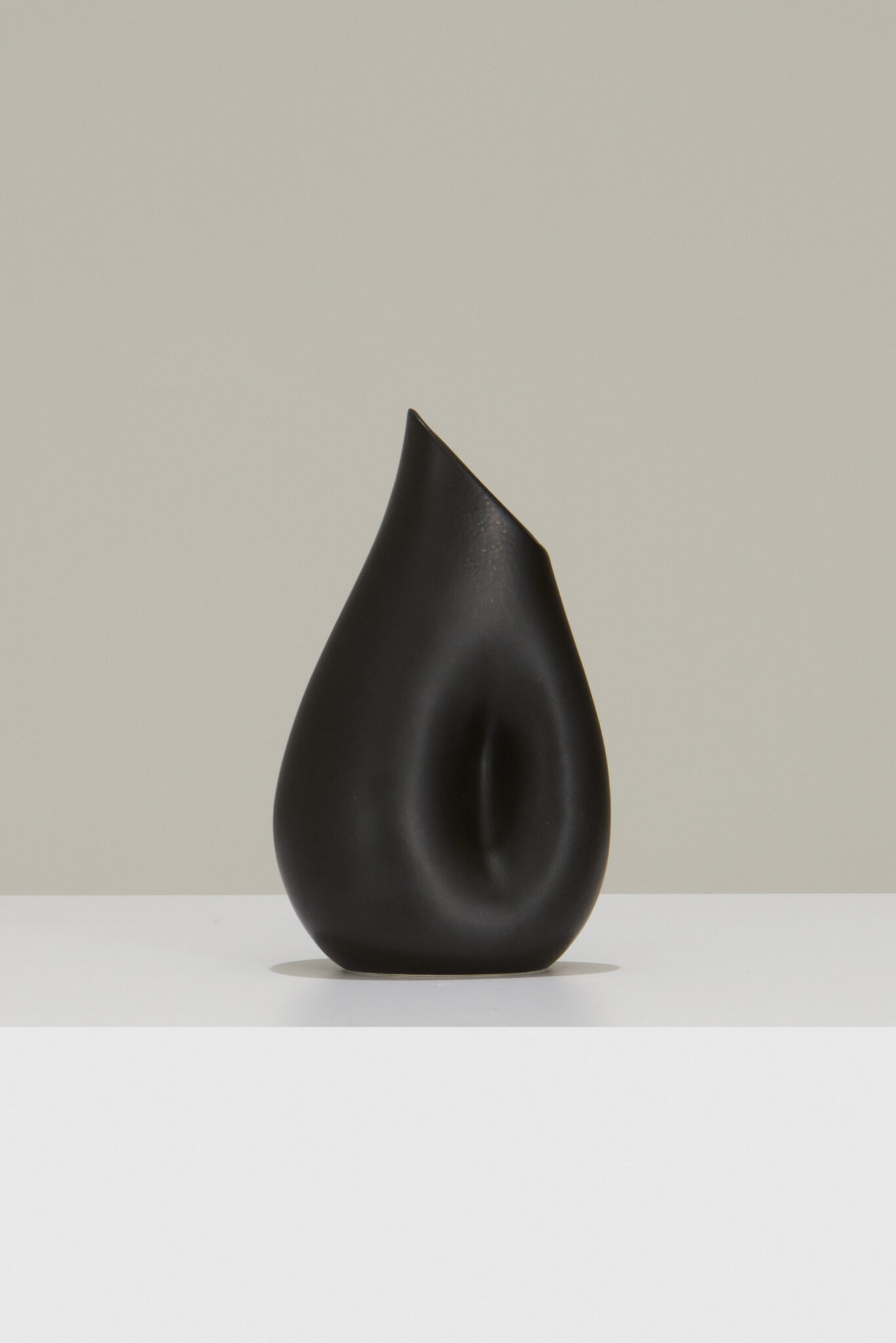 Black Ceramic Carafe by l'Anverre