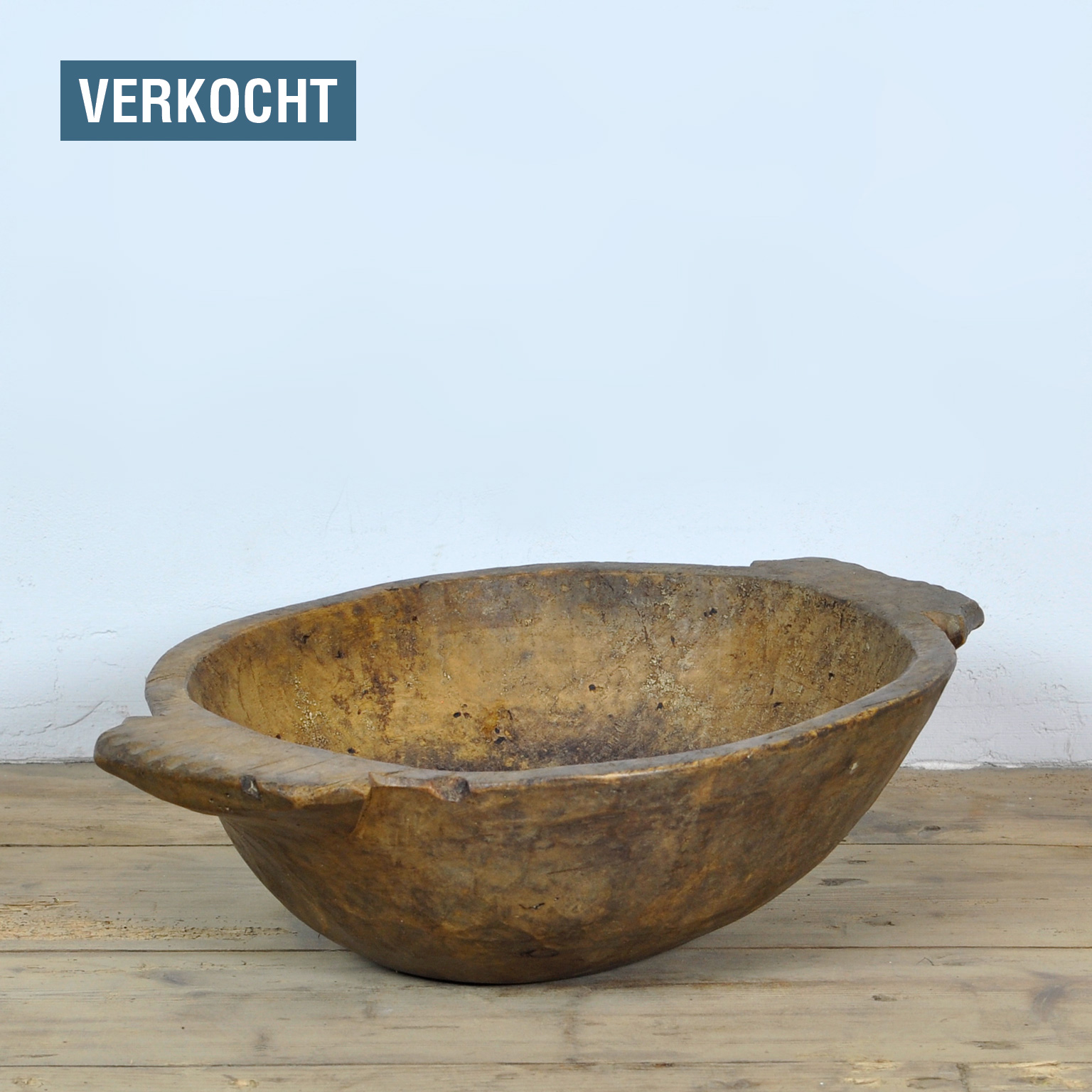 Handmade Wooden Dough Bowl