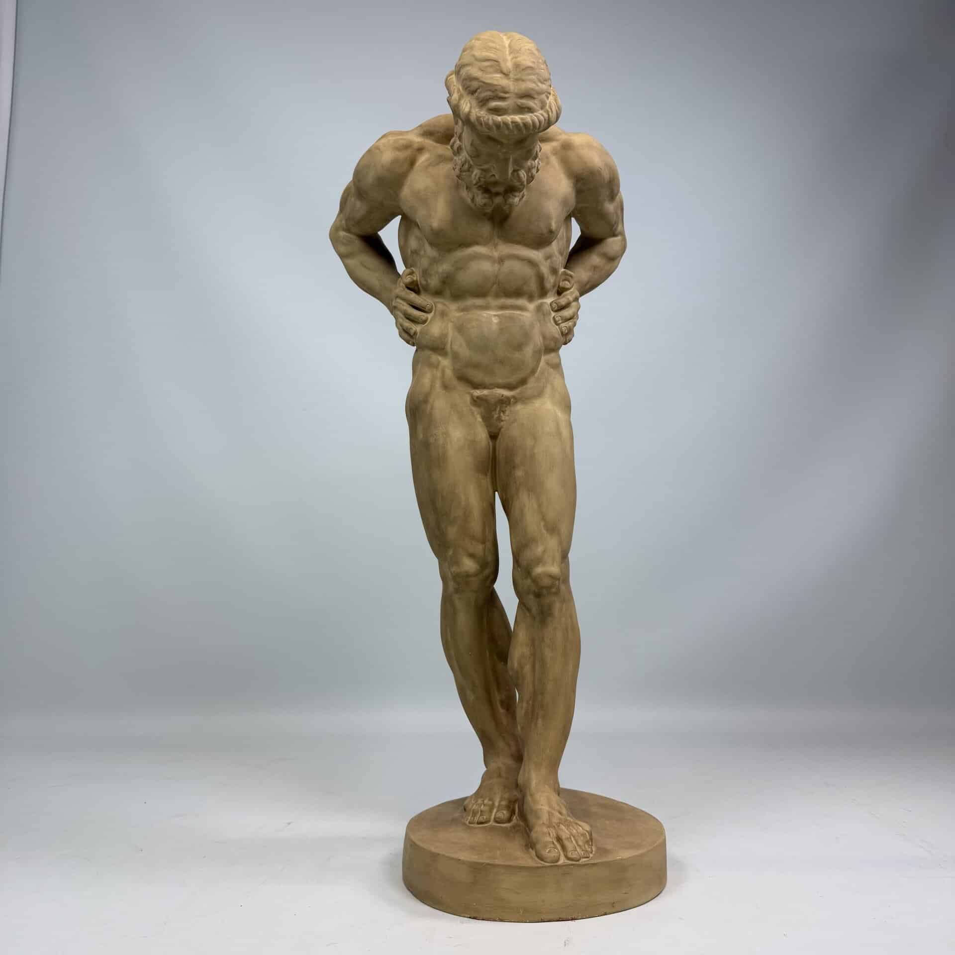 Atlas Plaster Statue by Royal Museum