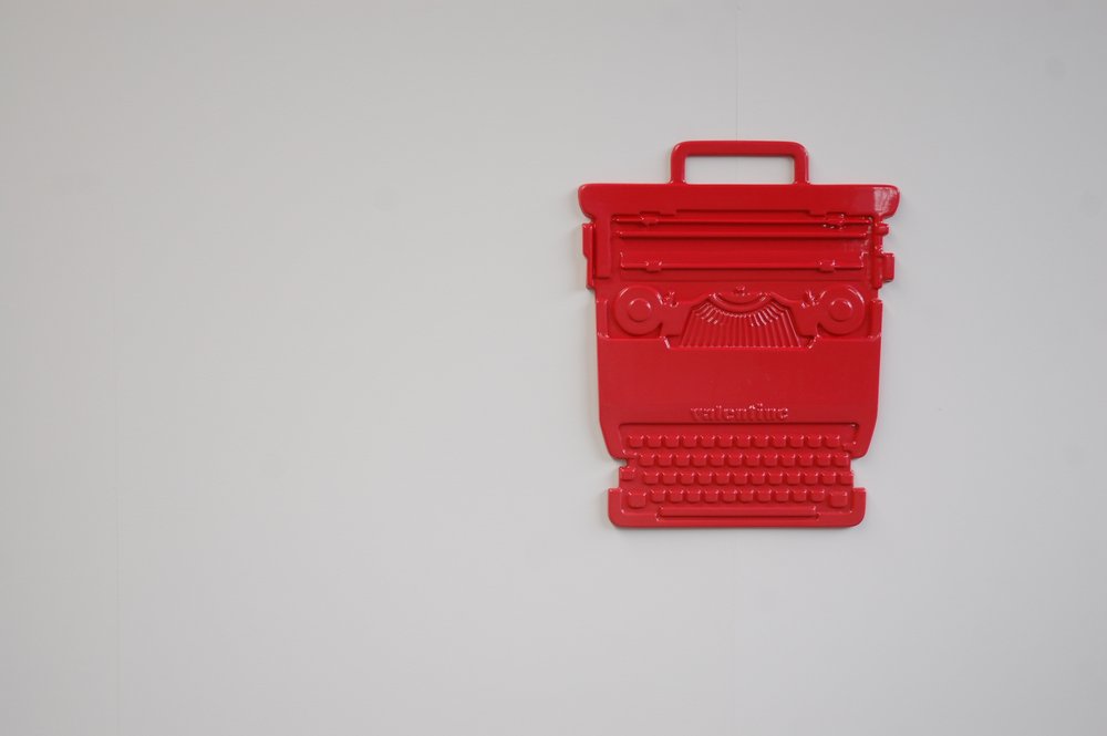 Valentine Typewriter Display Artwork