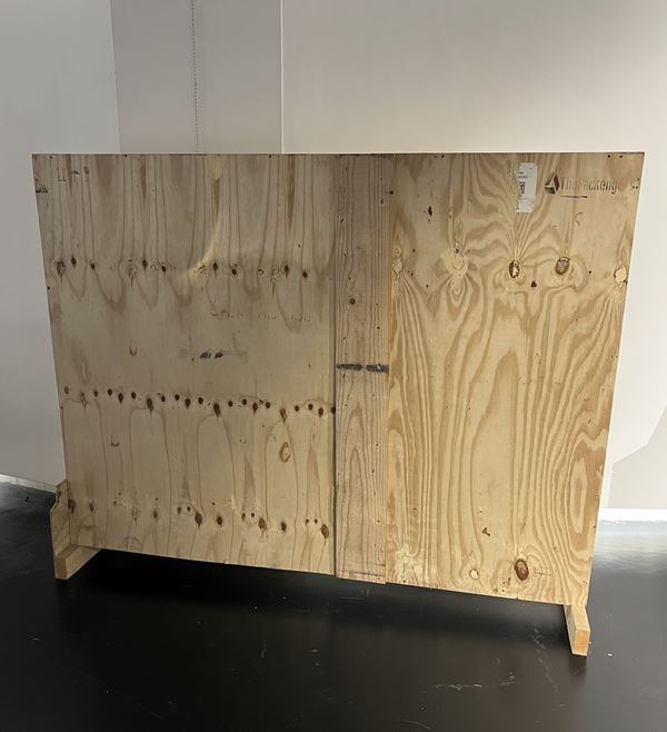 Cassa in legno per imballaggio con supporti