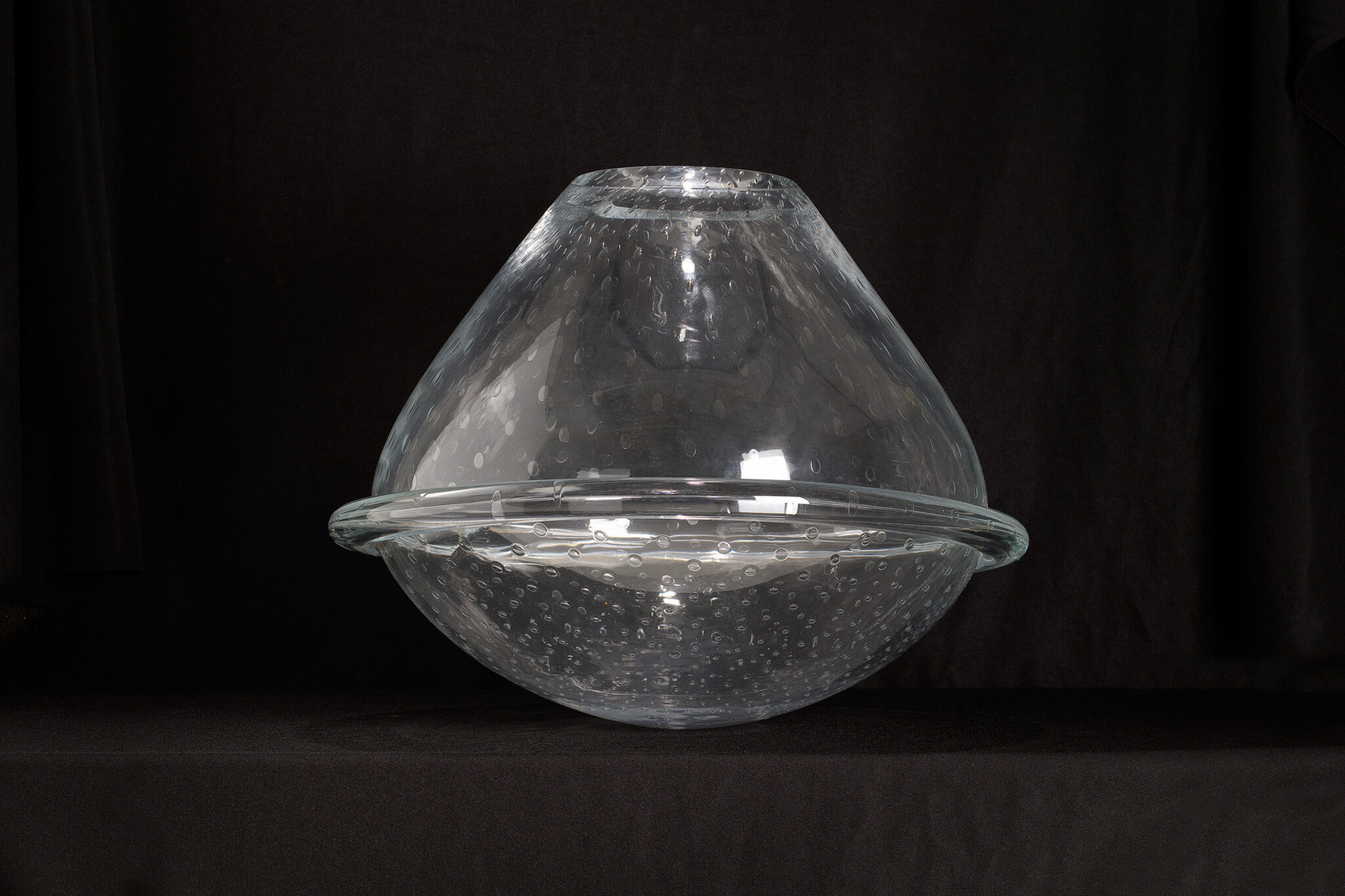 Tupi Vase in Clear Glass