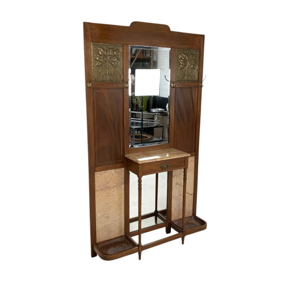 Art Deco hall stand with mirrors