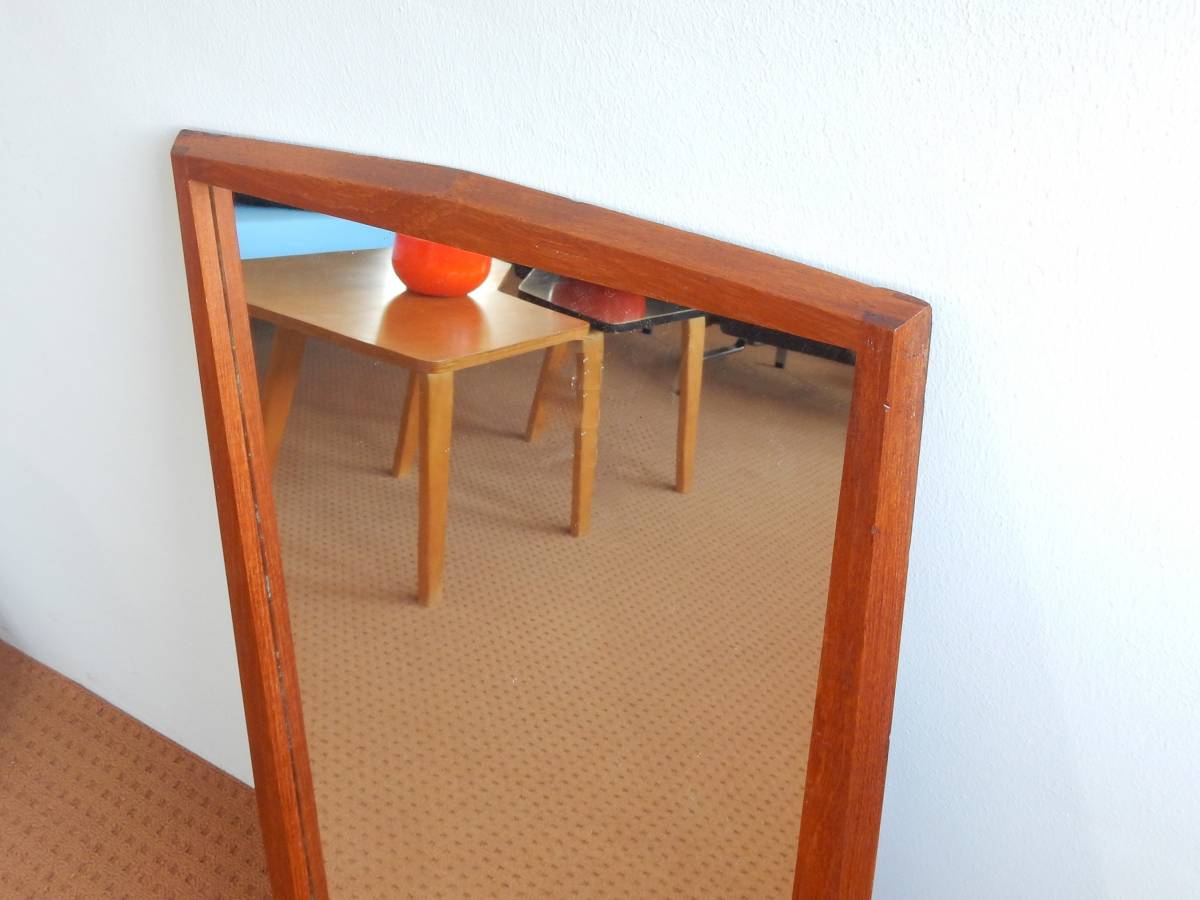 Vintage Teak Frame Mirror by Jansen Spejle