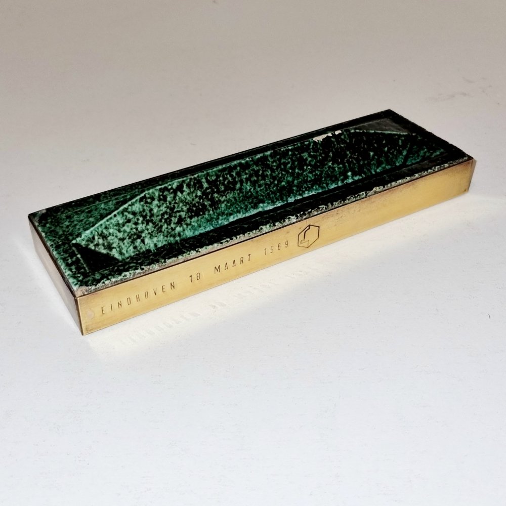 Bijenkorf ceramic pen tray by Gio Ponti