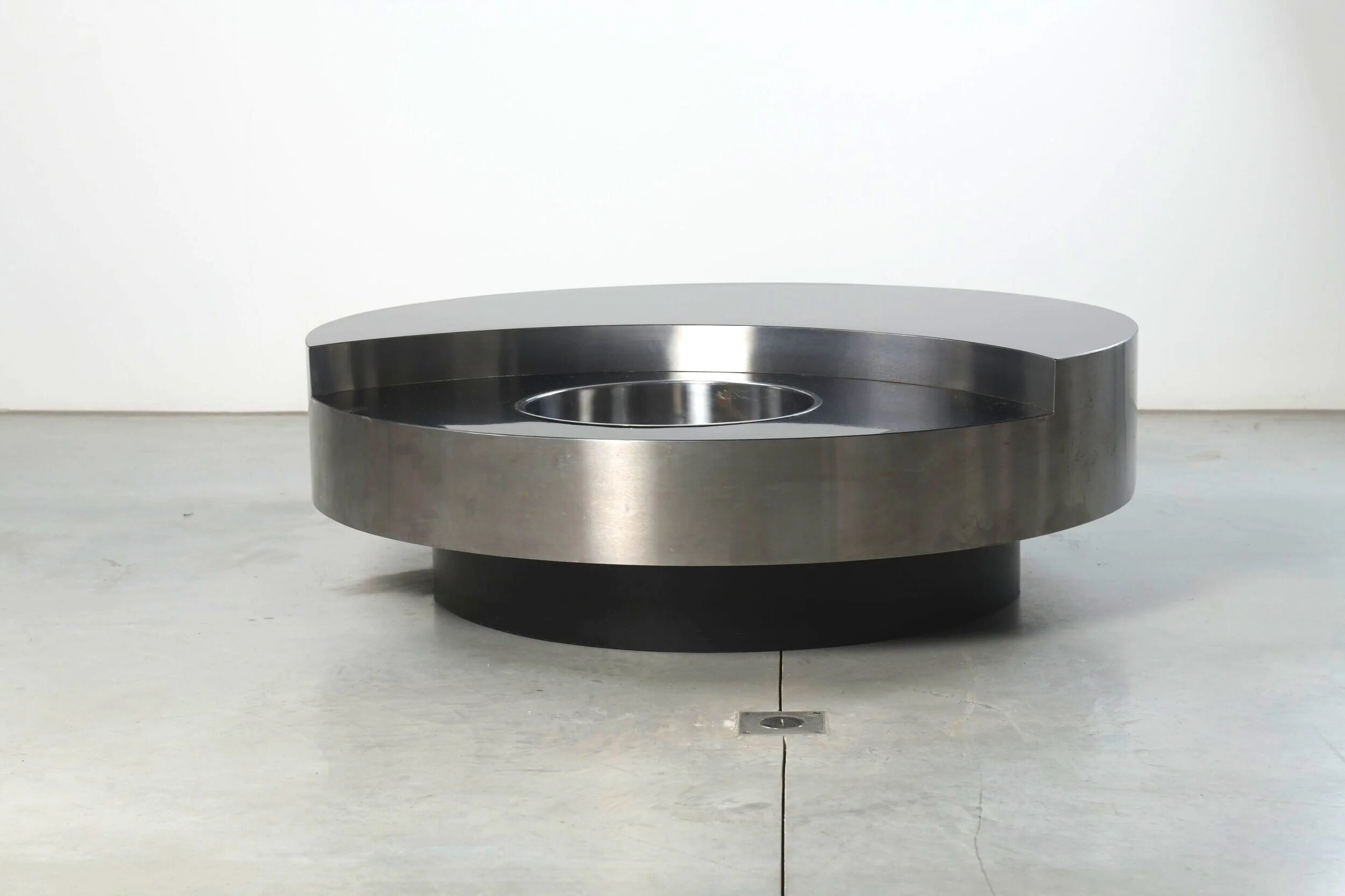 Willy Rizzo TRG Revolving Low Table