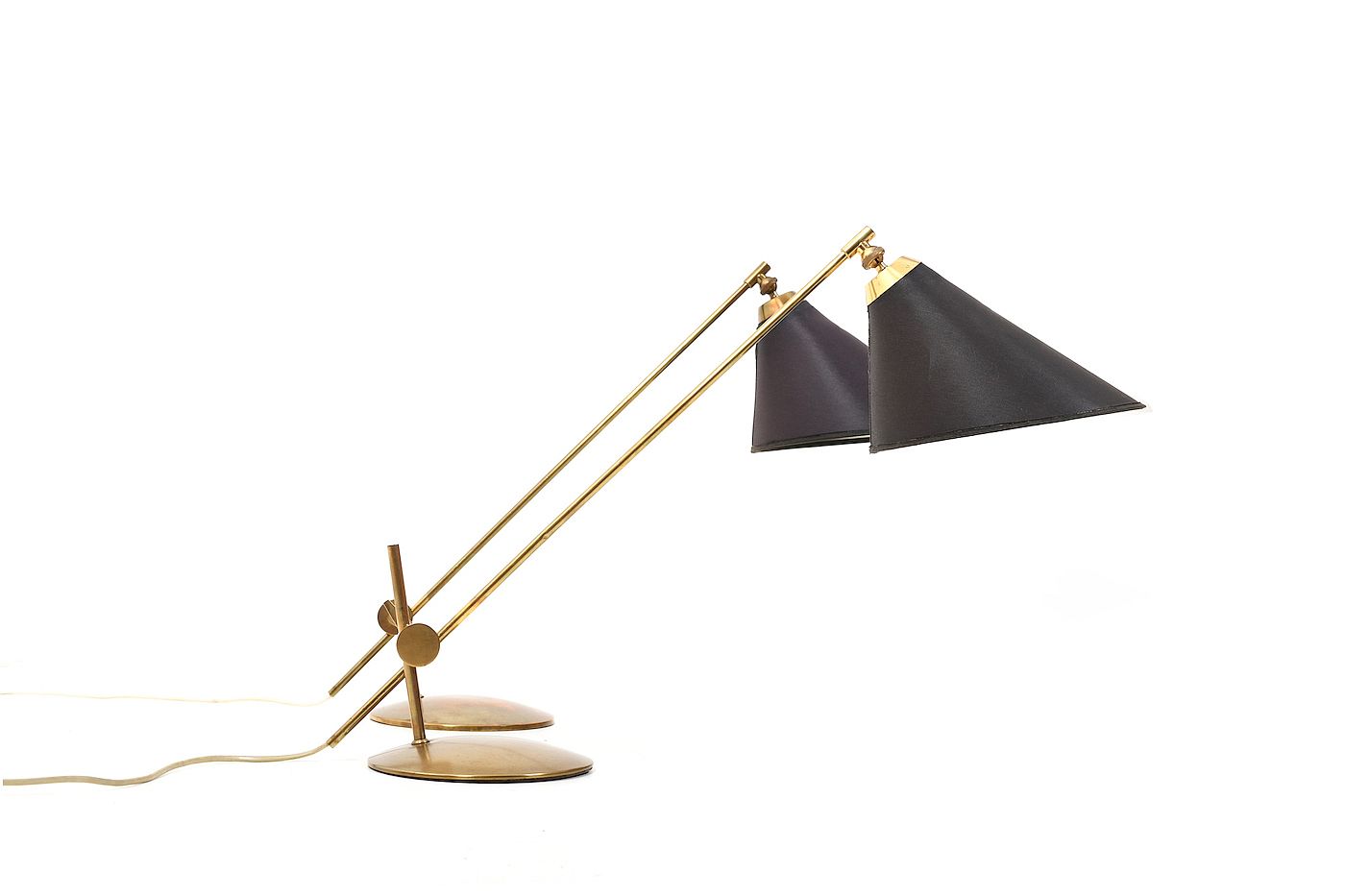 Pair of Valentiner Brass Table Lamps