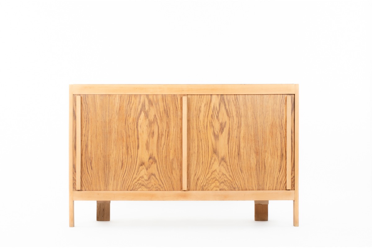 Andre Sornay cabinet in beech and zebrano