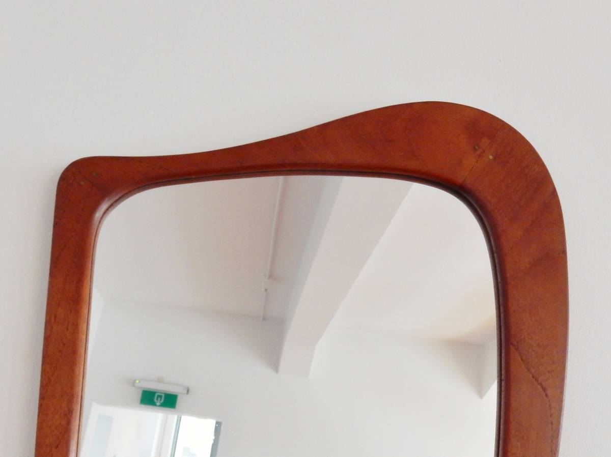 Danish Teak Harp Mirror