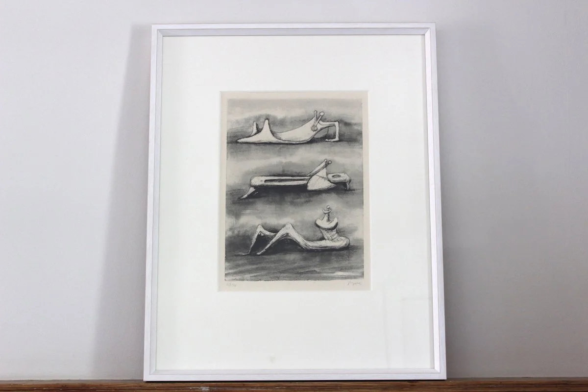 Henry Moore Lithograph 'Figures In Snow'