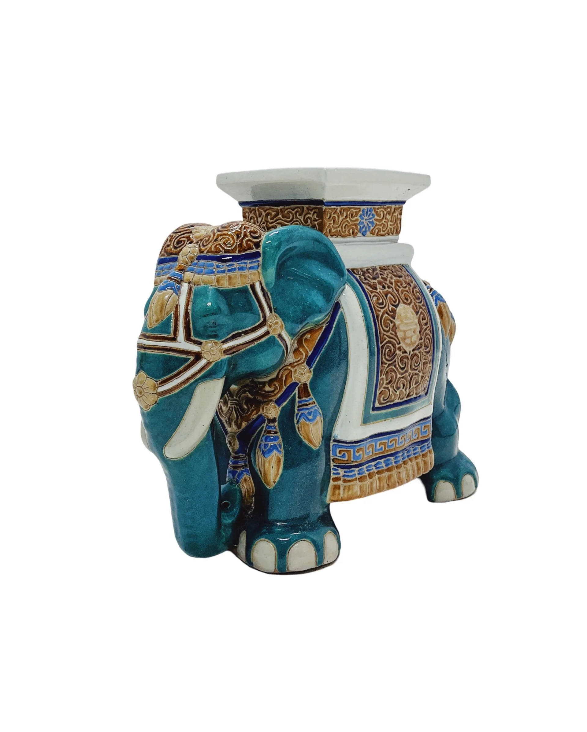 Ceramic Elephant Plant Stand