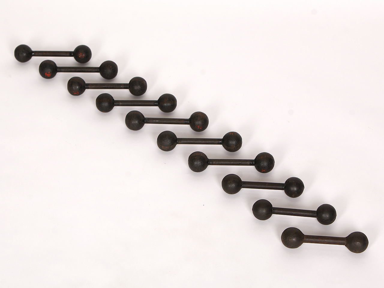 Czech Cast Iron Dumbbells