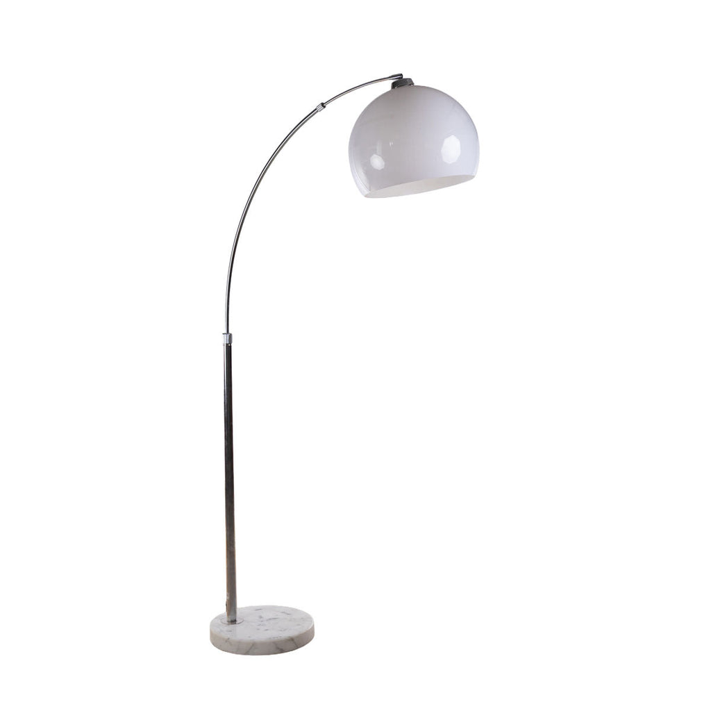 Modernist Chrome Arc Lamp