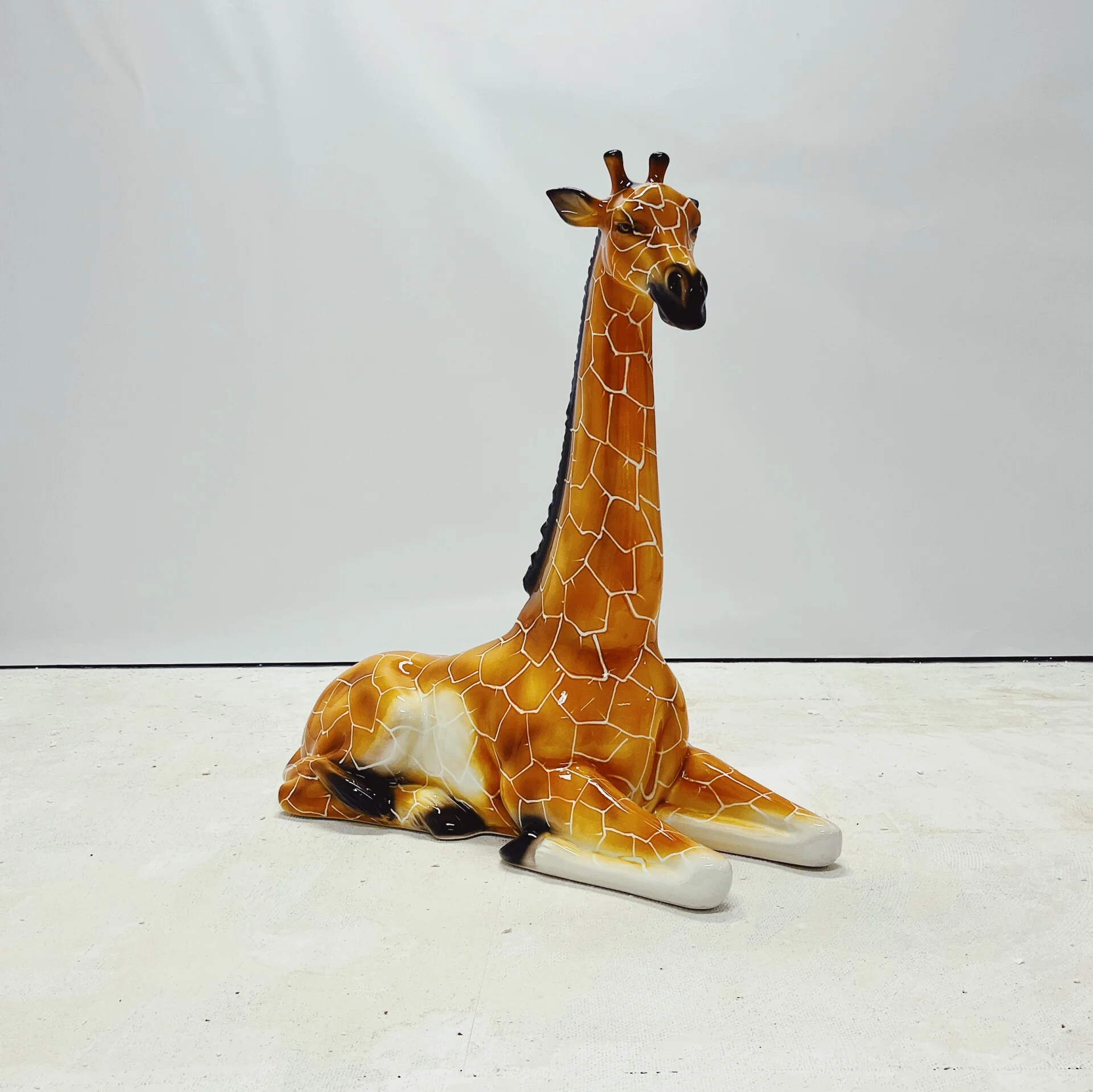 Ceramic Giraffe Sculpture