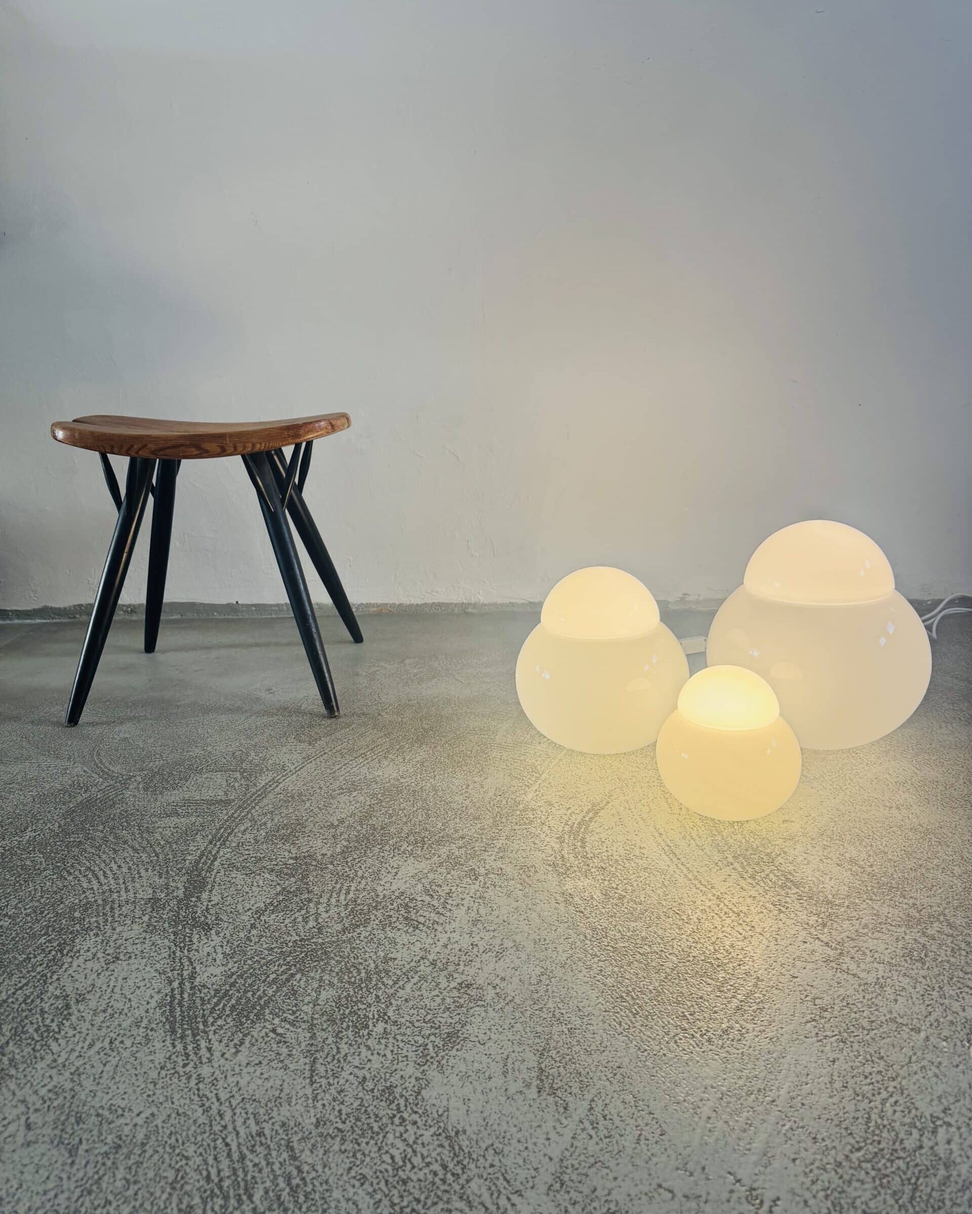 Daruma Trio Lamp Set by Sergio Asti