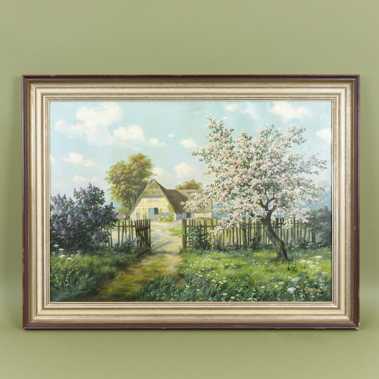 Landscape Painting with Farmstead