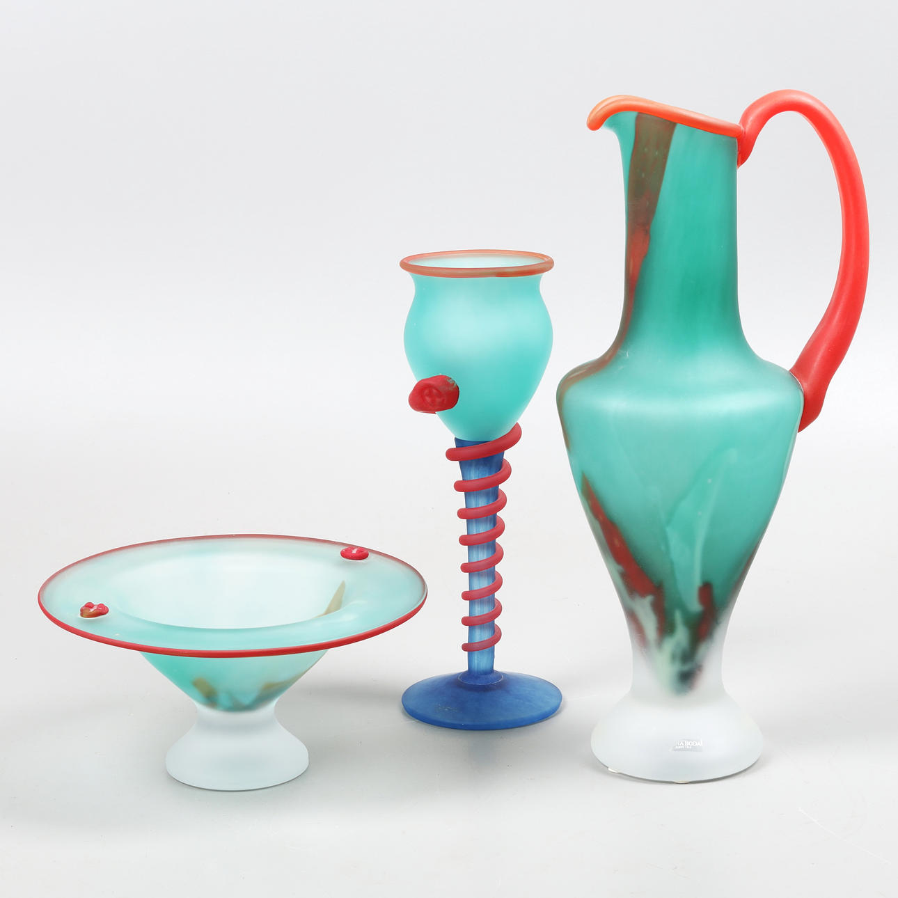 Jug, Bowl, and Glass Set