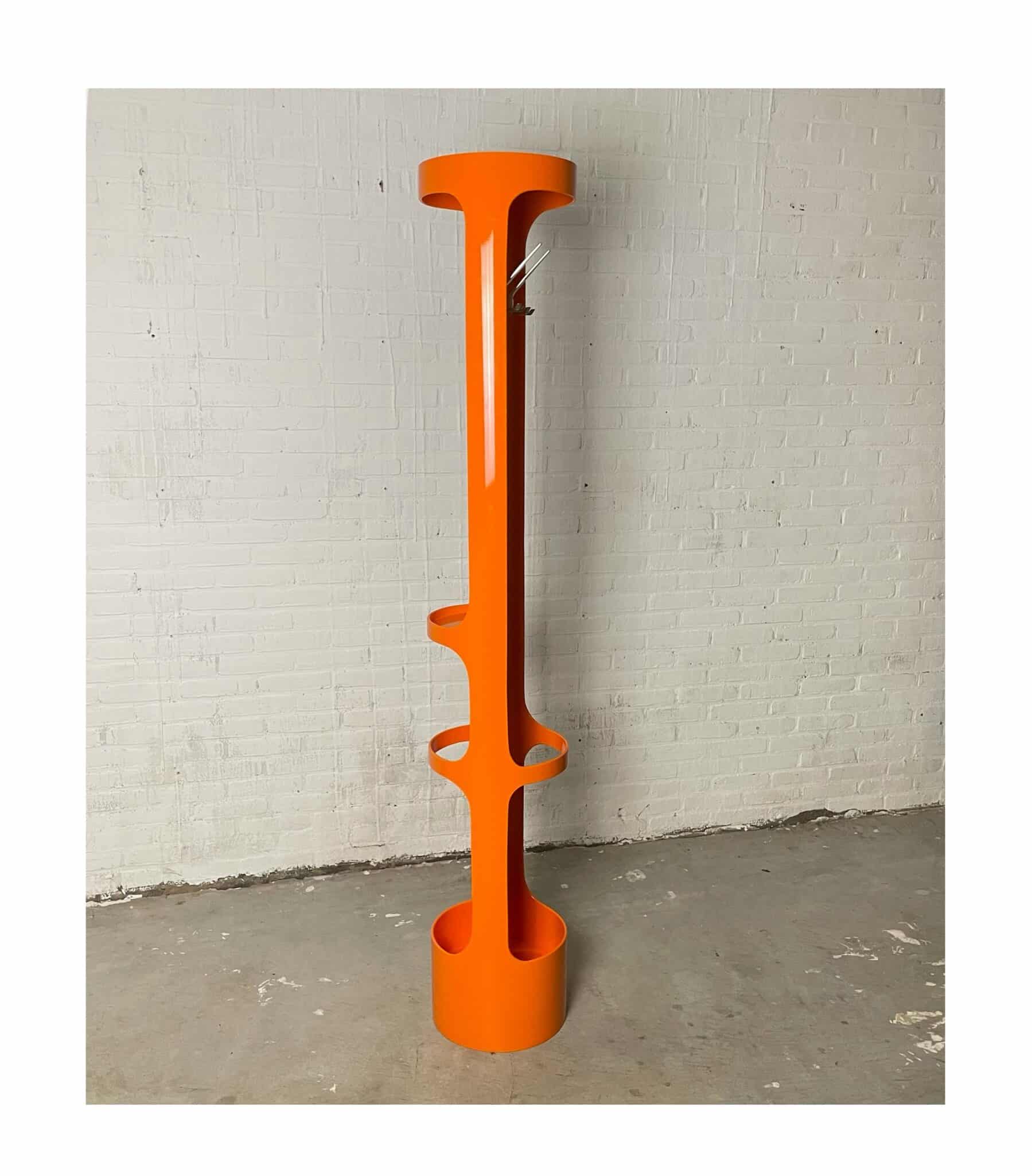 Orange Hall Tree Coat Rack by Erik van Buijtenen