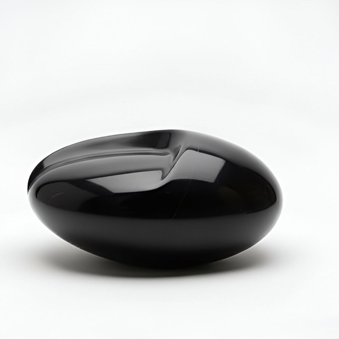 Black Marble Egg Sculpture