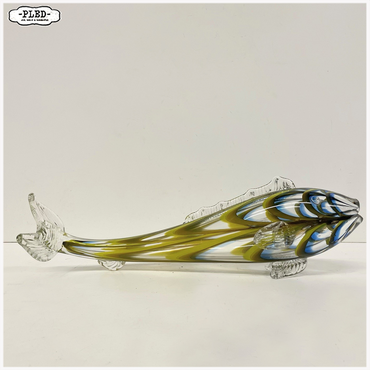 Bohemian Hand-Blown Glass Fish