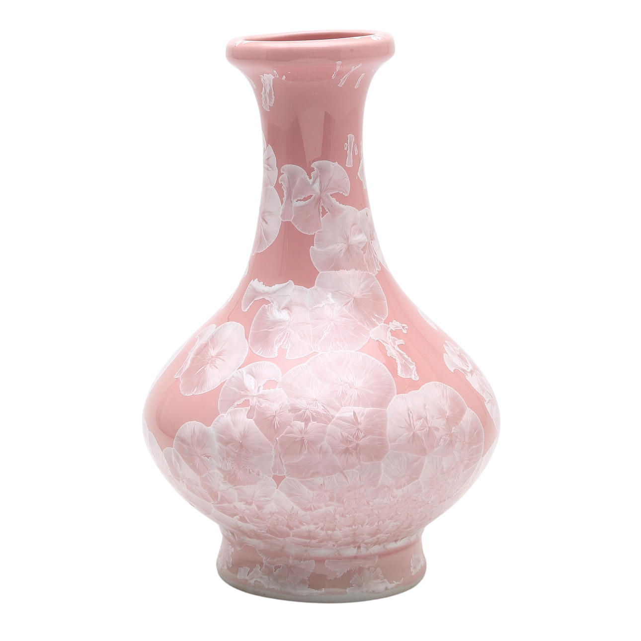 Chinese Porcelain Vase with Rose Decoration