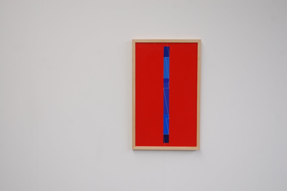 Geometric painting by Leopold Leclercq 1973