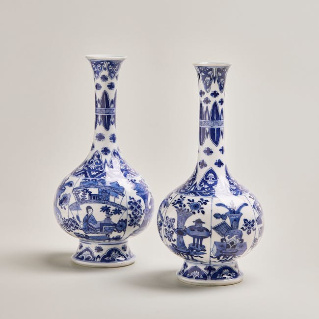 Pair of Bottle Vases