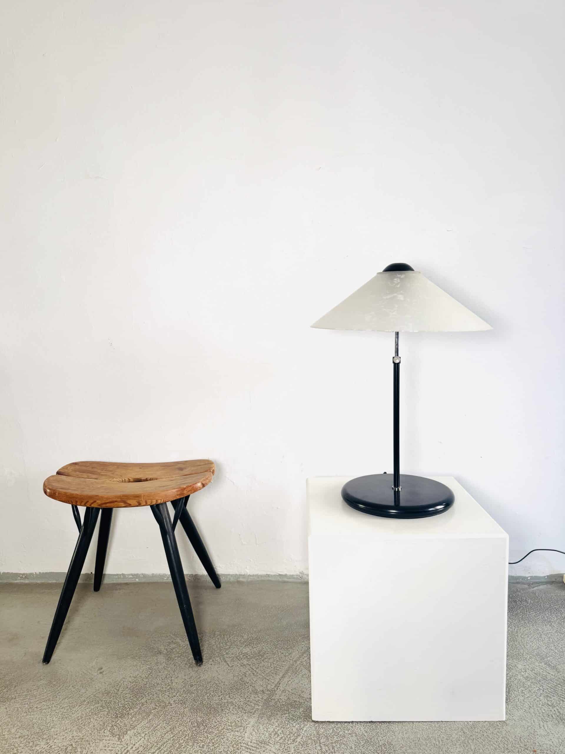 Frosted Glass Table Lamp by AF Cinquanta