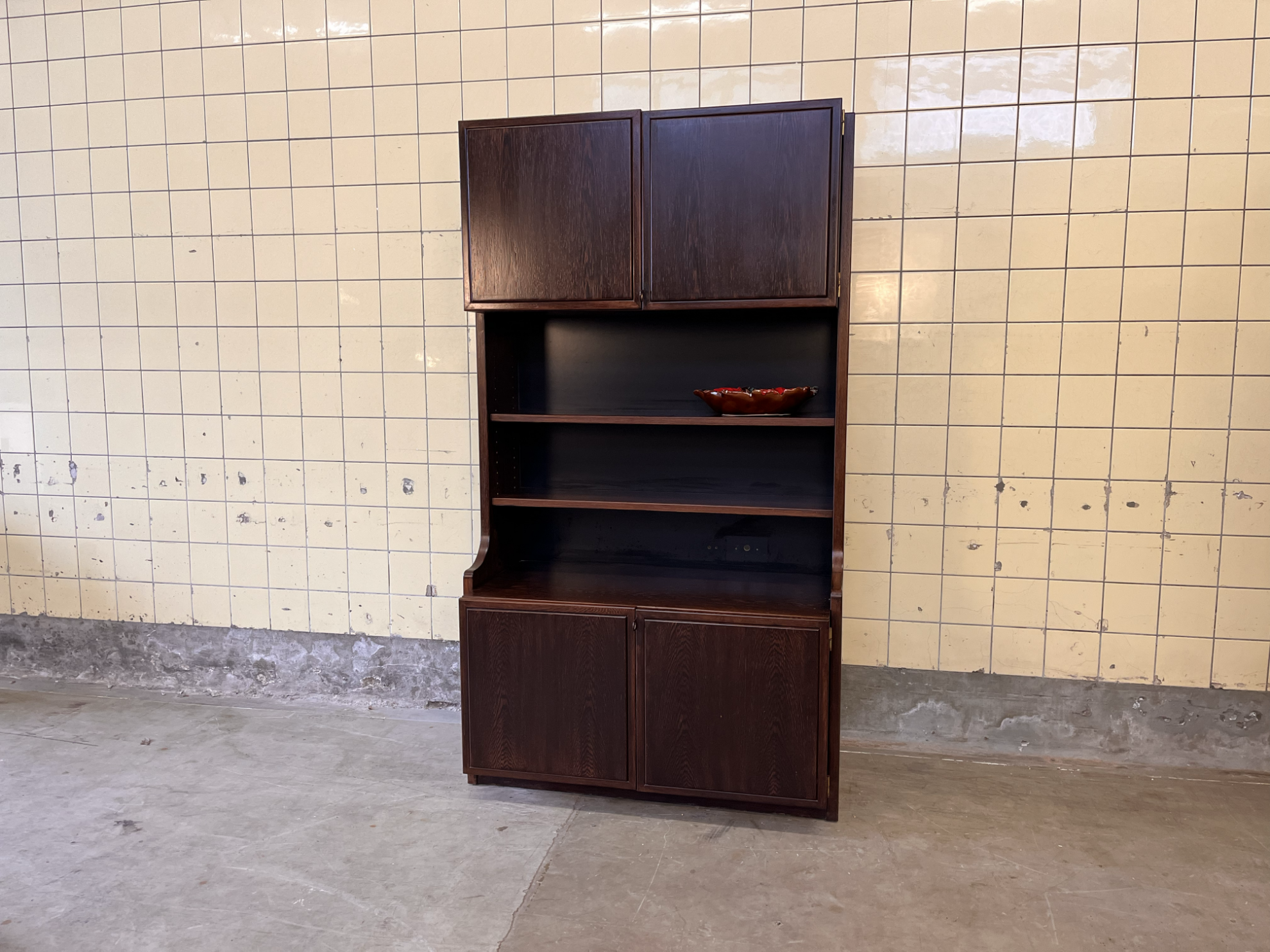 Modular Wengé Cabinet by Van den Berghe-Pauvers