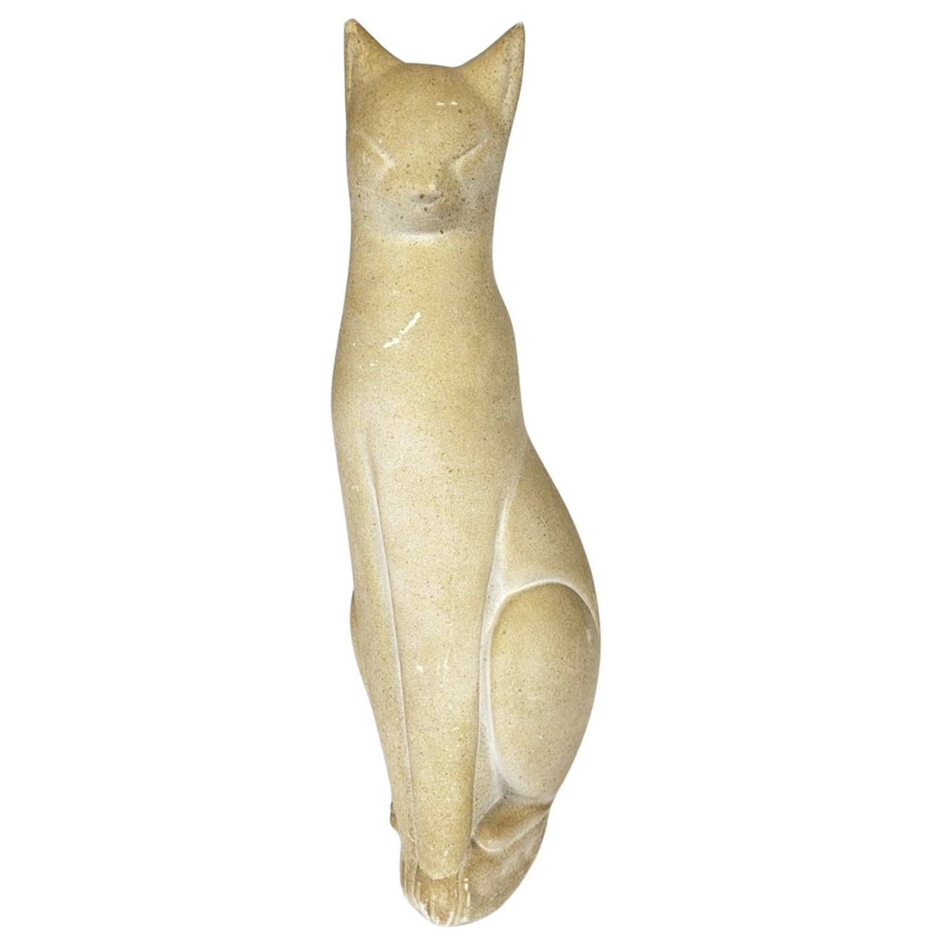 Cat Plaster Sculpture by J. Nam