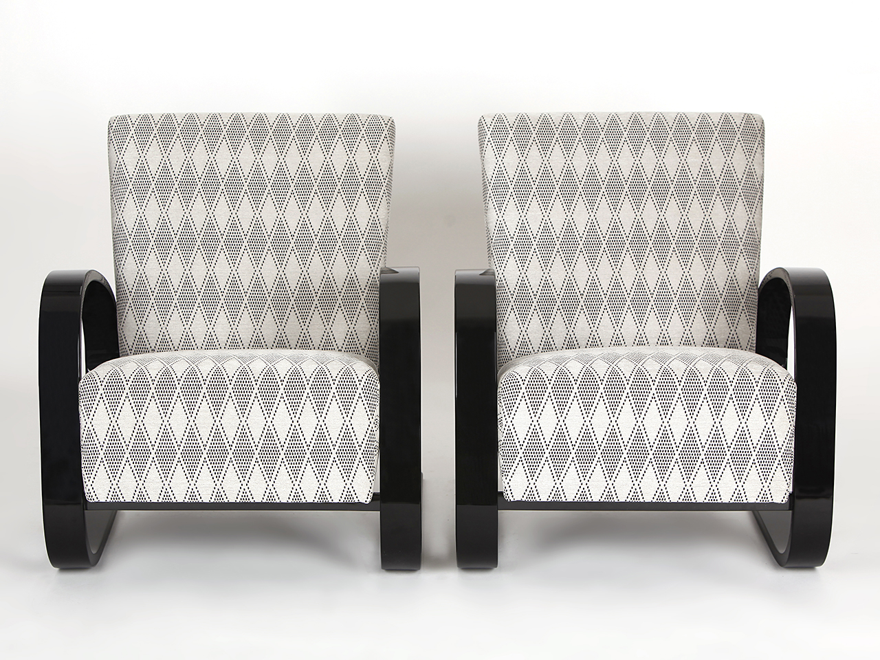 Pair of cantilever chairs