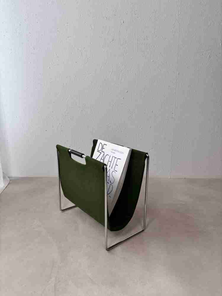 Brabantia lectuurmand mid century mosgroen vilt